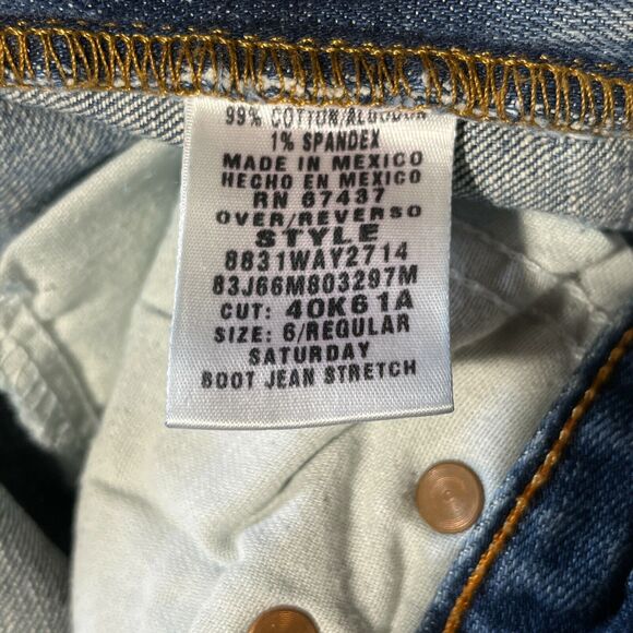 Ralph Lauren Polo Jeans 6 Womens Saturday Boot-Cut Stretch Denim‎ Mid-Rise - Picture 5 of 11